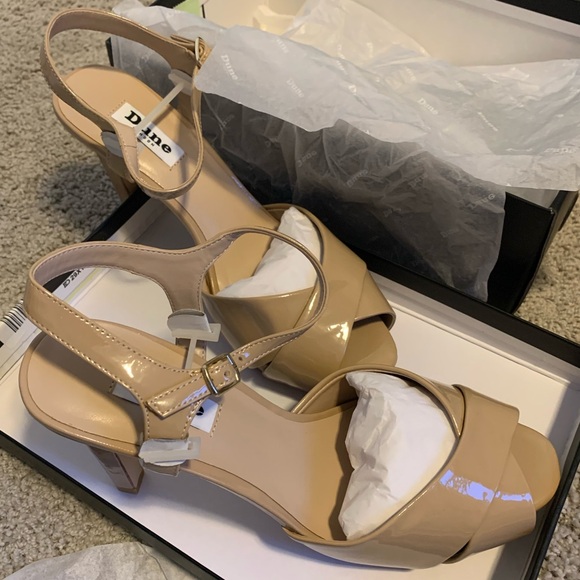 Dune London Marleen Patent Leather Peep Toe Heel - Picture 13 of 14